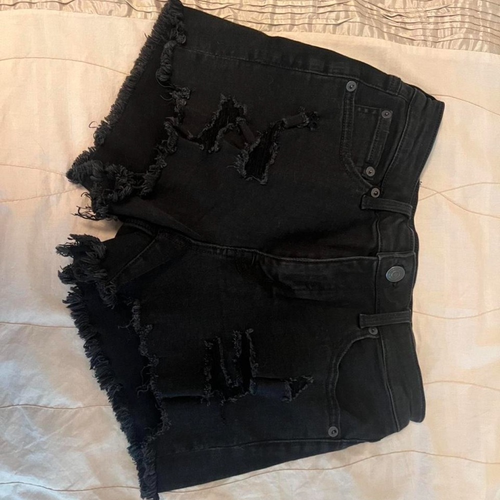 Aeropostale Black Jean Shorts